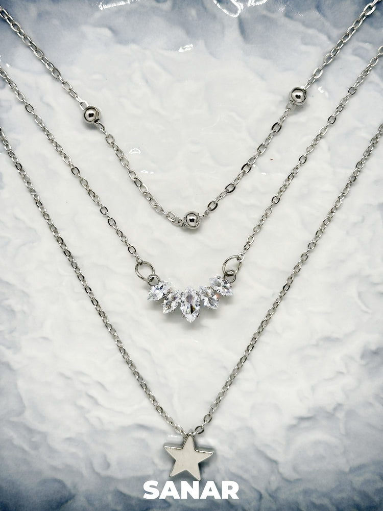 Starlight Layered Necklace - Anti-Tarnish