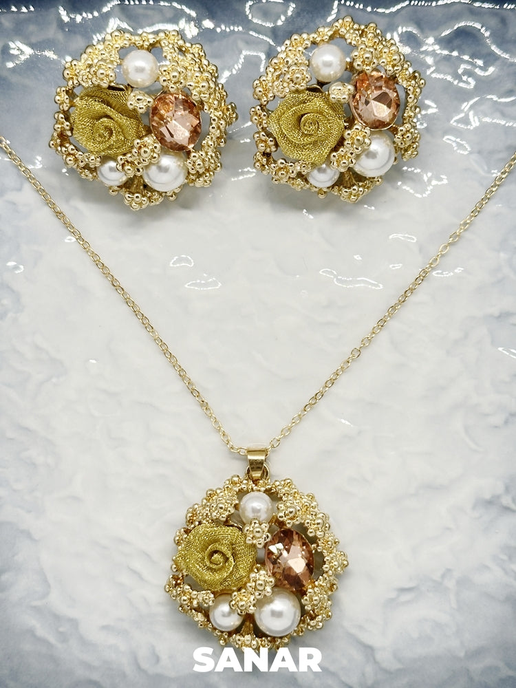 Floral Pearl Duo - Anti-Tarnish