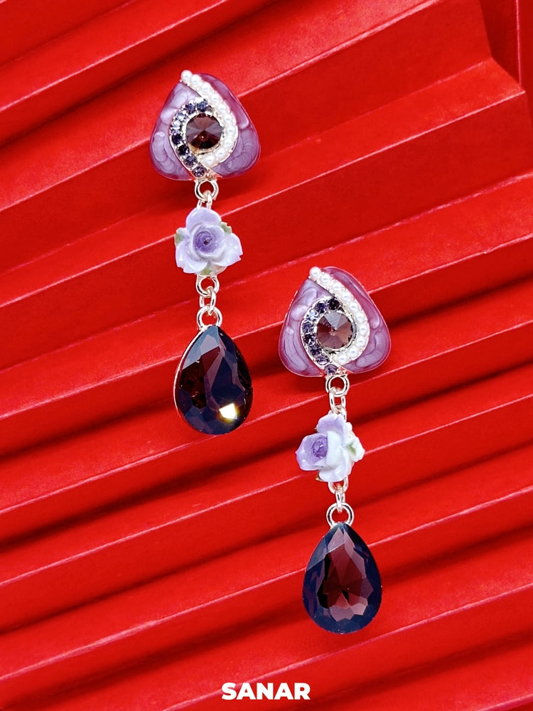 Triangle Drop Earrings - SANAR - Handmade