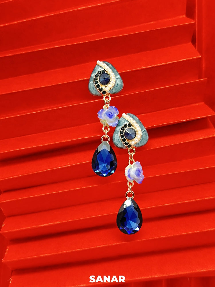 Triangle Drop Earrings - SANAR - Handmade