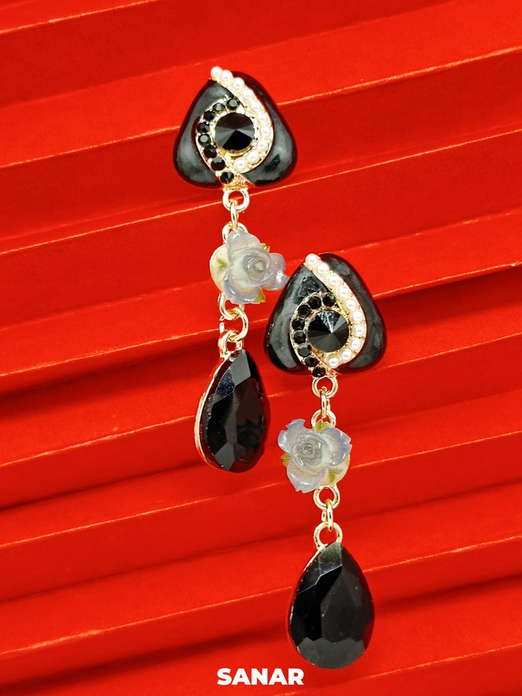 Triangle Drop Earrings - SANAR - Handmade