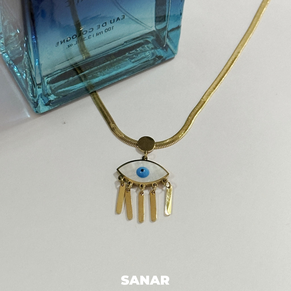 Evil Eye Pendant Necklace - Anti-Tarnish