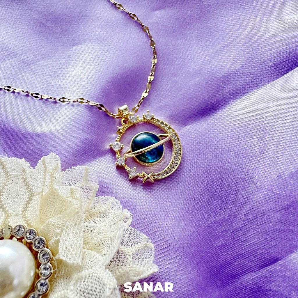 Planet Pendant Necklace - Anti-Tarnish