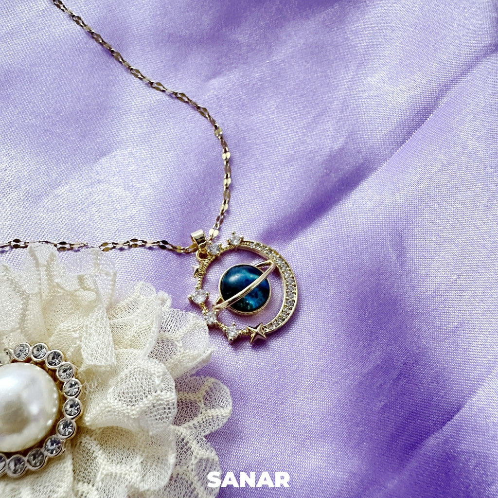 Planet Pendant Necklace - Anti-Tarnish