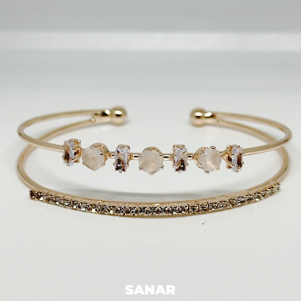 Rose Gold Crystal Bracelet - Anti-Tarnish Technology
