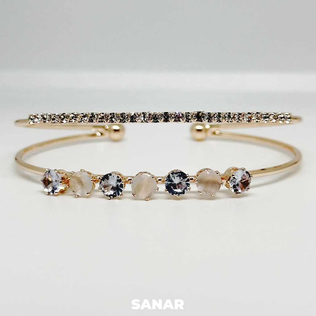 Rose Gold Crystal Bracelet - Anti-Tarnish