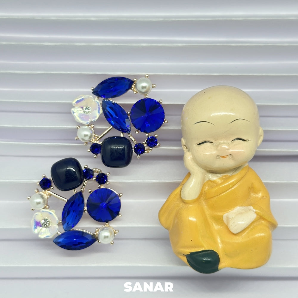 Elegant Round Earrings - SANAR -  Handmade