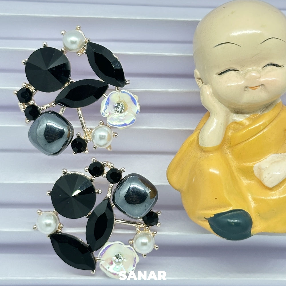 Elegant Round Earrings - SANAR -  Handmade