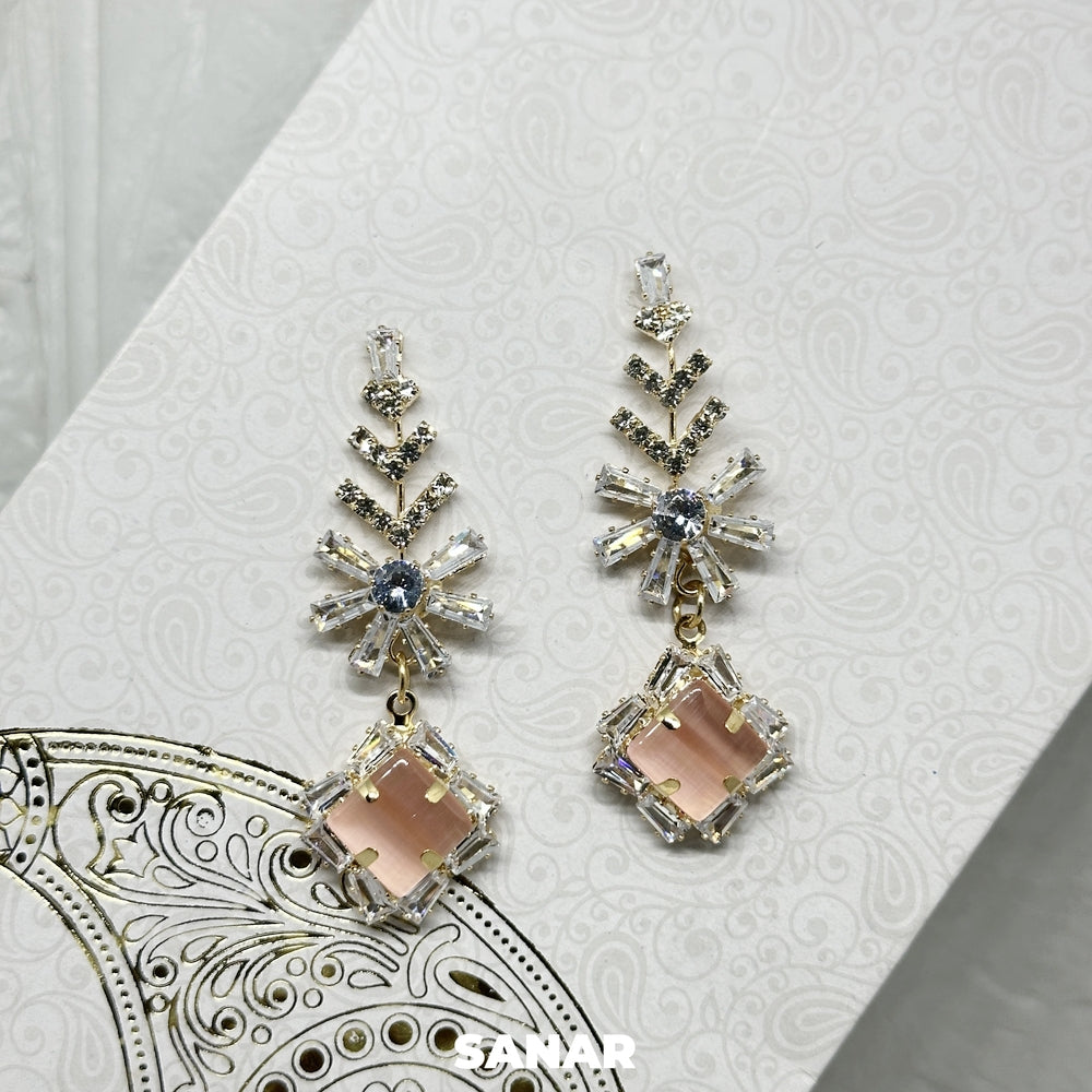 Perfect Diamond Drop Earring - SANAR - Handmade
