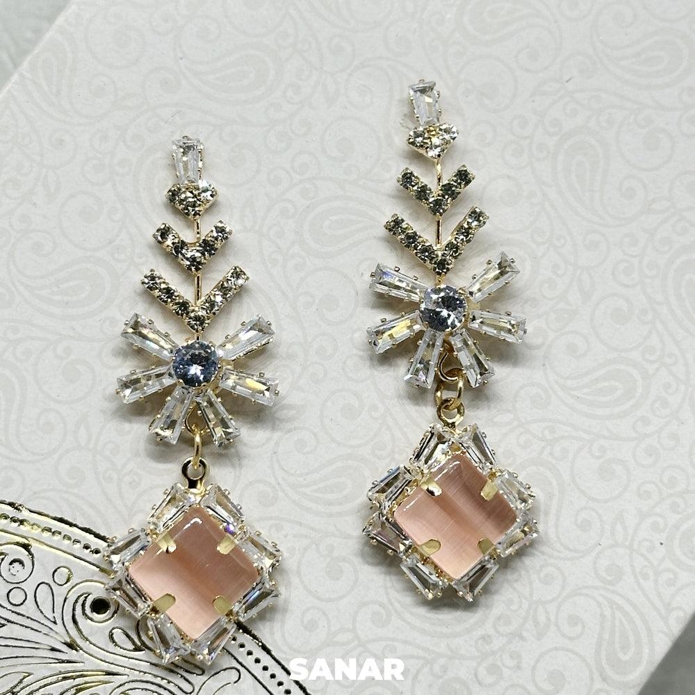 Perfect Diamond Drop Earring - SANAR - Handmade