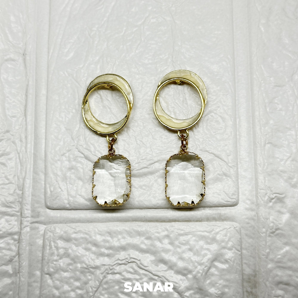 Circle Hangling Earrings - SANAR - Handmade