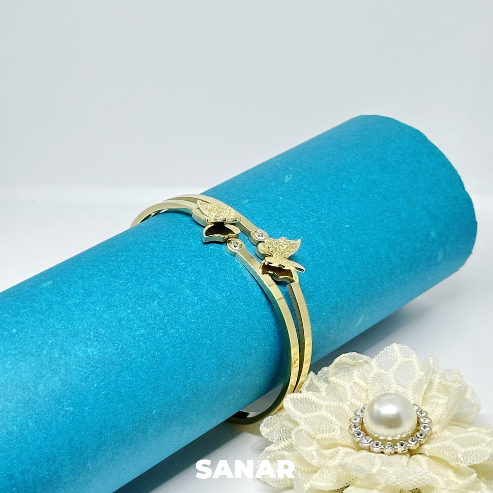 Double Butterfly Bracelet  - Anti-Tarnish