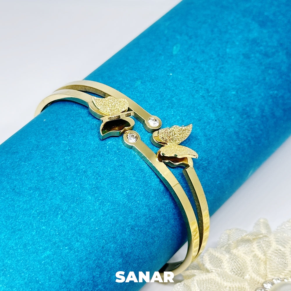 Double Butterfly Bracelet  - Anti-Tarnish