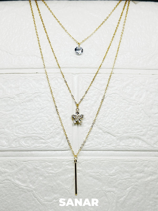 Aurora Glow Layered Necklace - Anti-Tarnish