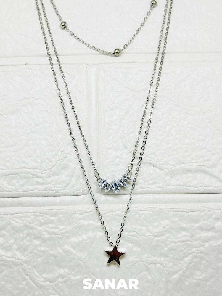 Starlight Layered Necklace - Anti-Tarnish