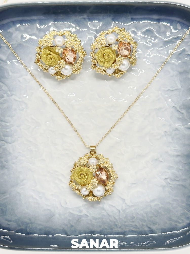 Floral Pearl Duo - Anti-Tarnish