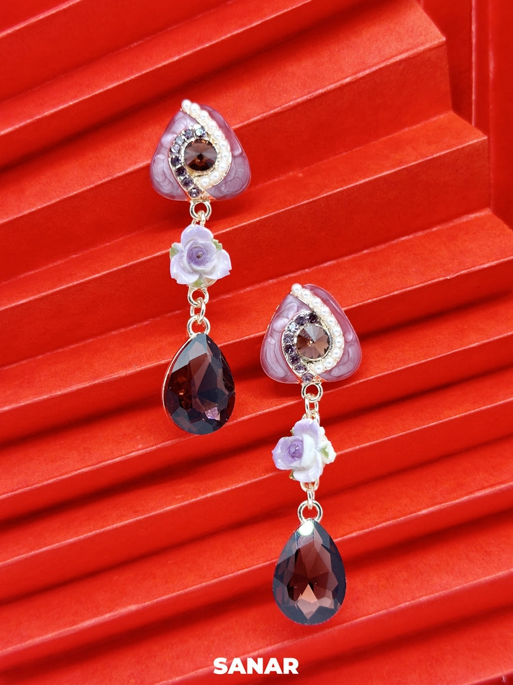 Triangle Drop Earrings - SANAR - Handmade