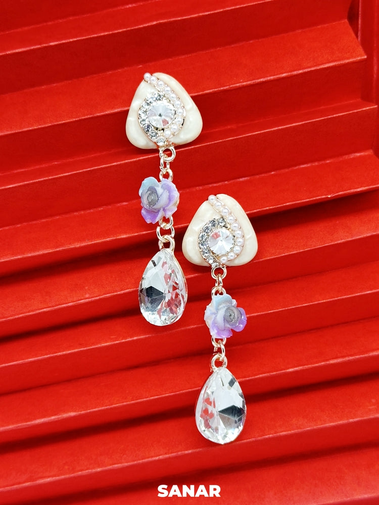 Triangle Drop Earrings - SANAR - Handmade