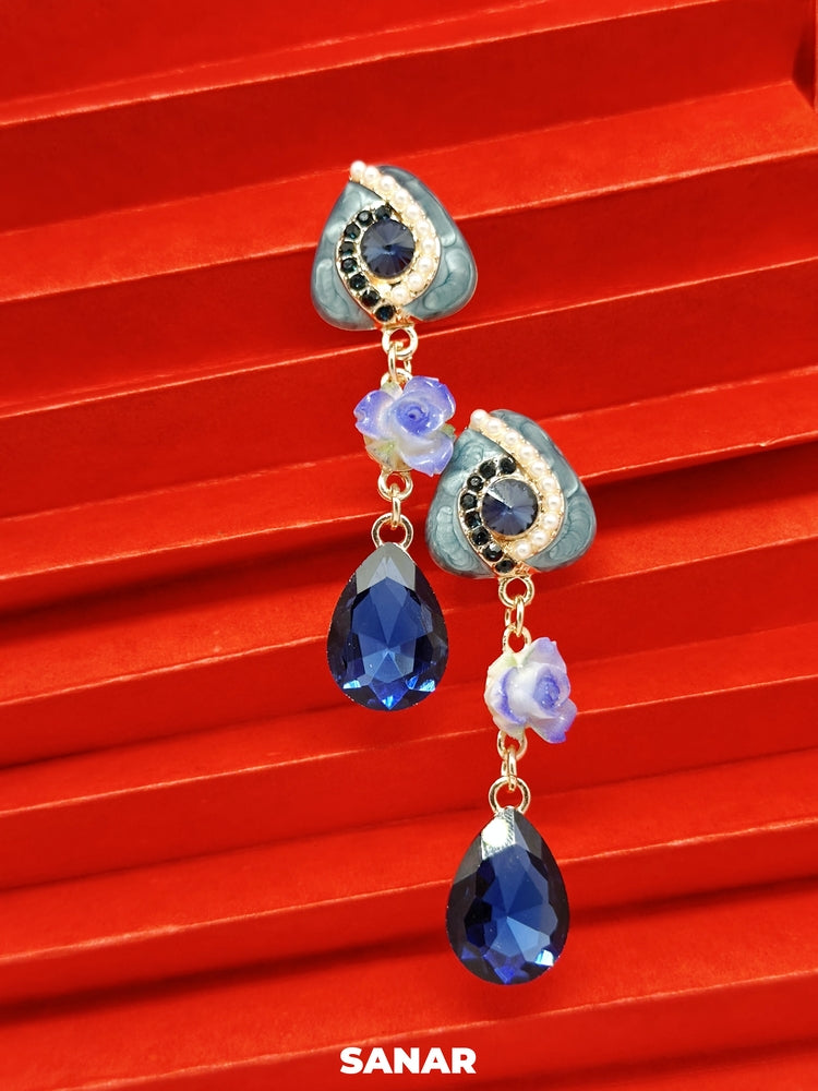 Triangle Drop Earrings - SANAR - Handmade