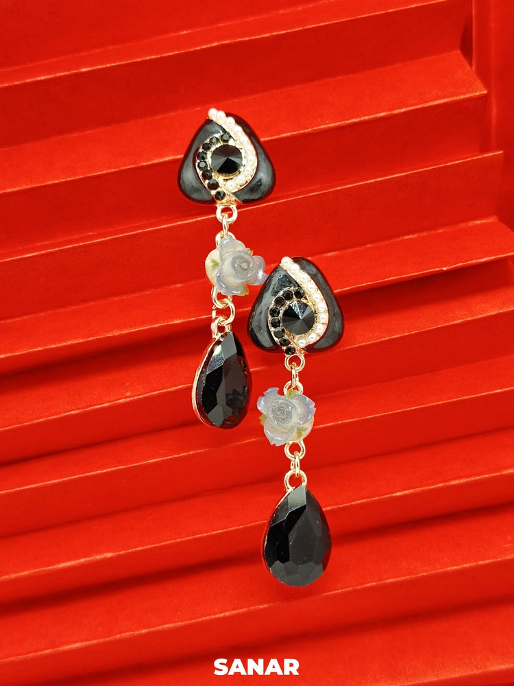 Triangle Drop Earrings - SANAR - Handmade