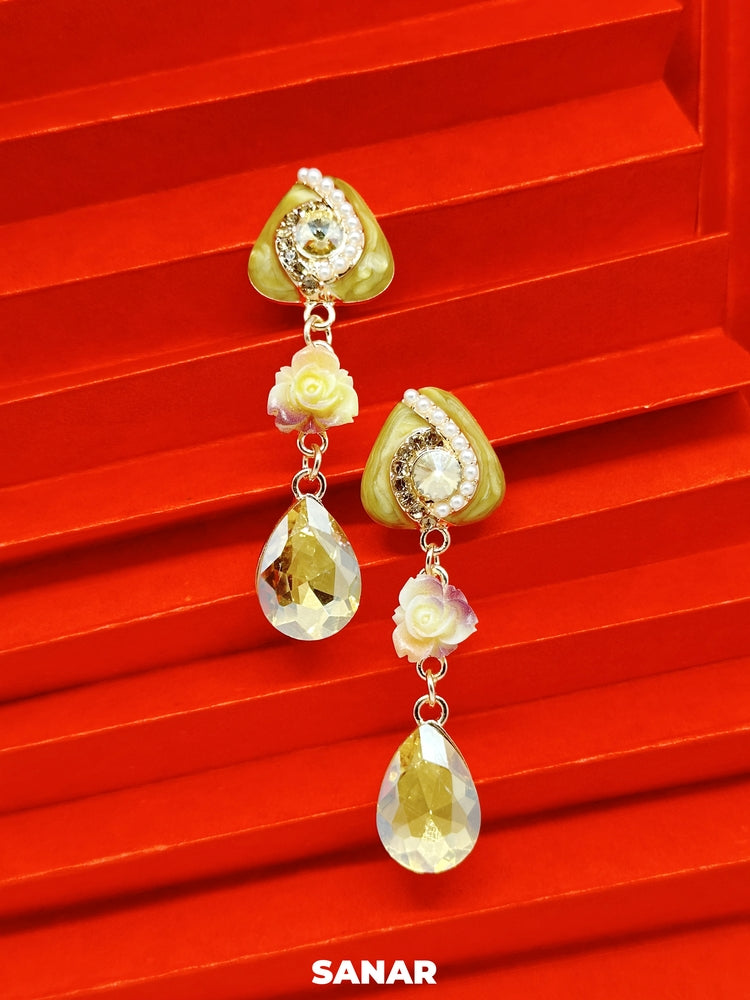 Triangle Drop Earrings - SANAR - Handmade