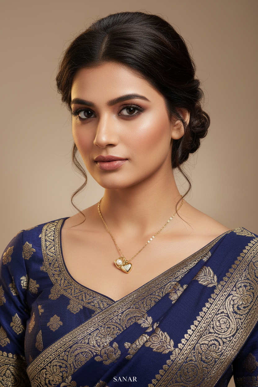 Premium full-body heart locket pendant realistic scale