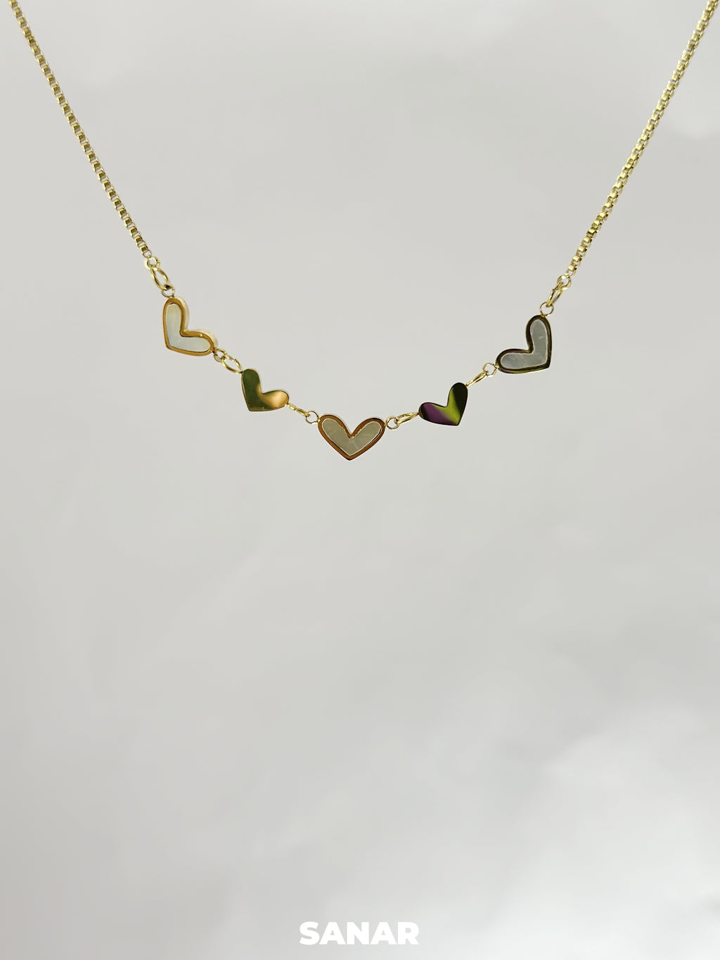 Gold Hearts Necklace