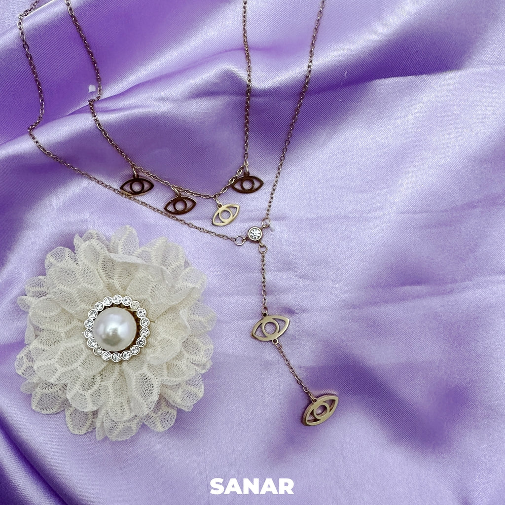 Evil Eyes Layered Necklace