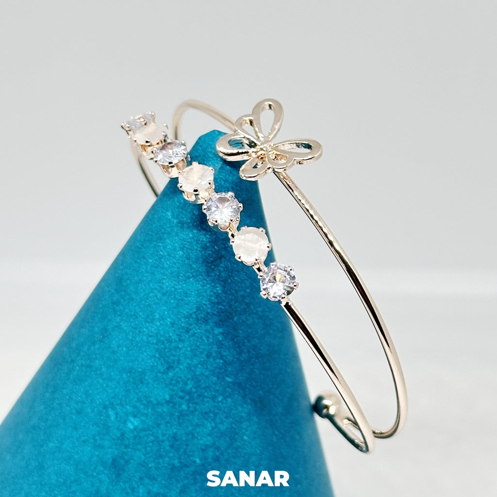 Butterfly & Crystal Bracelet