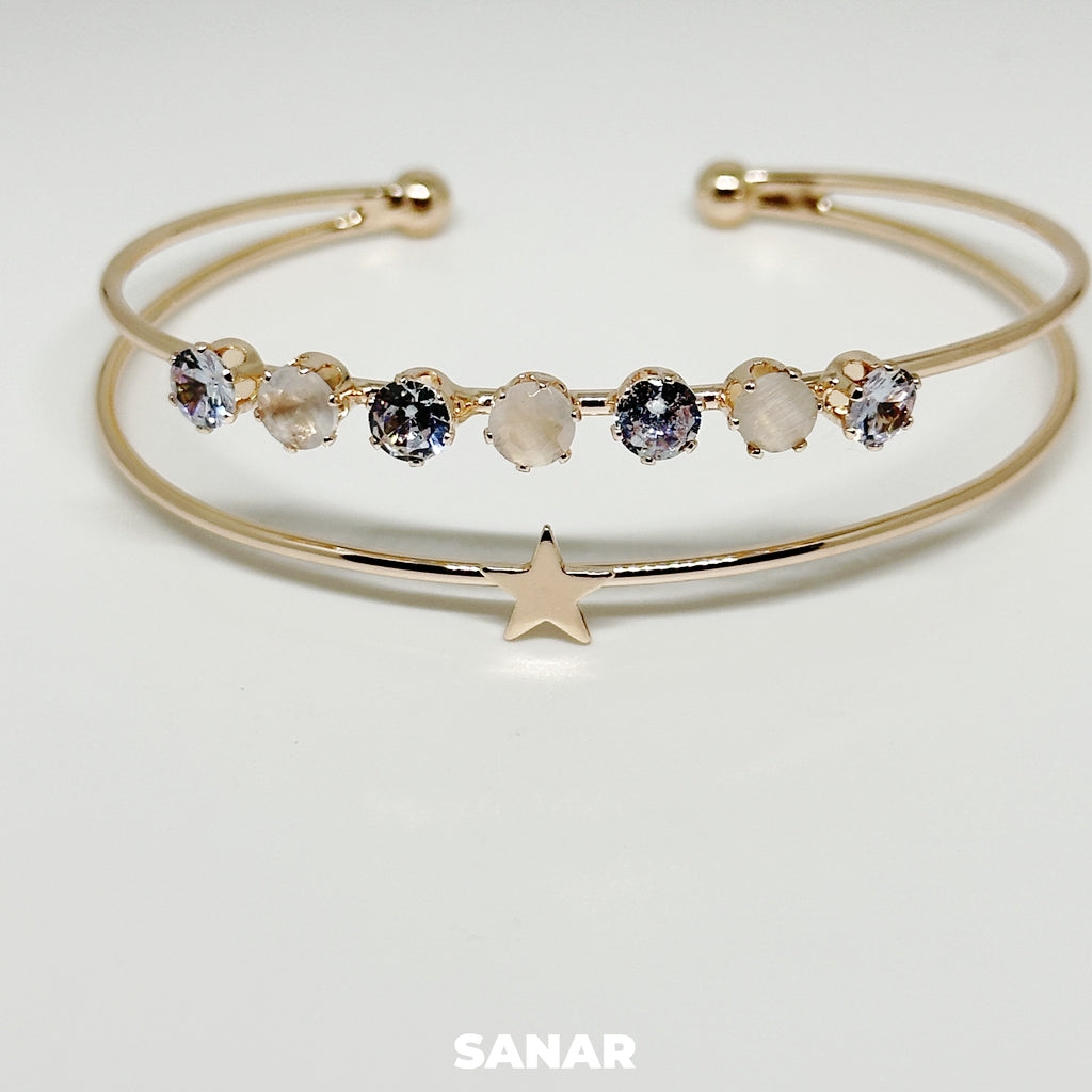 Star & Crystal Bracelet