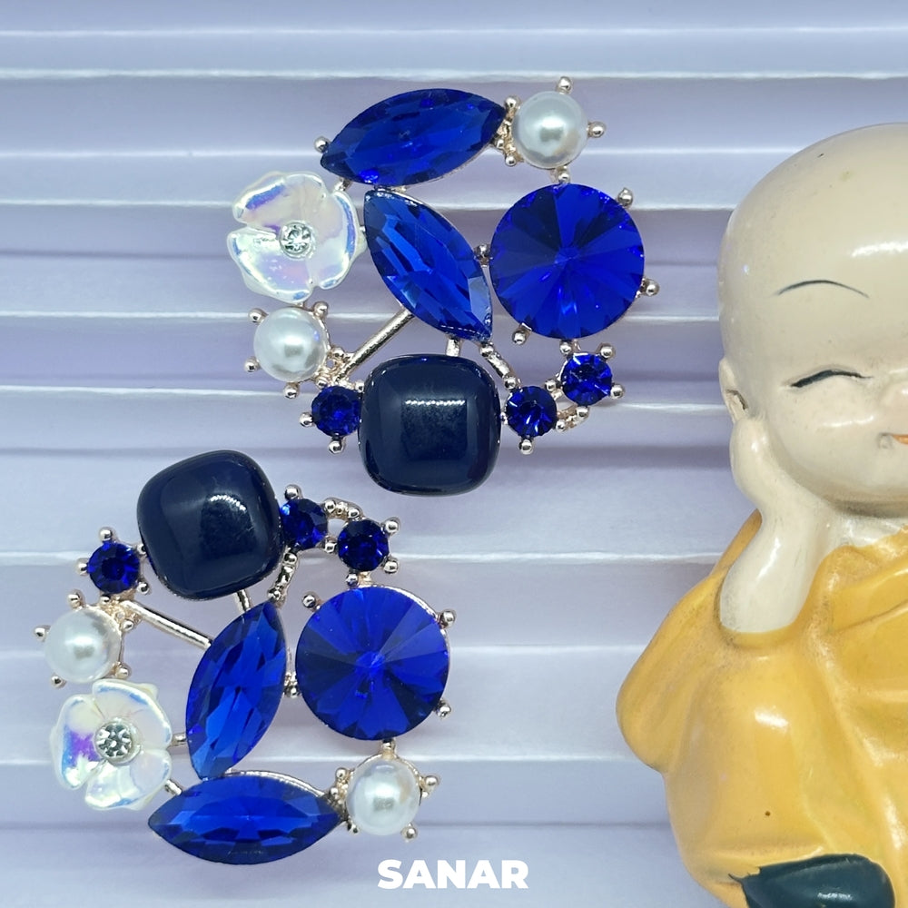 Elegant Round Earrings - SANAR -  Handmade