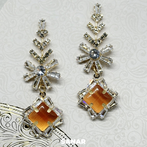 Perfect Diamond Drop Earring - SANAR - Handmade
