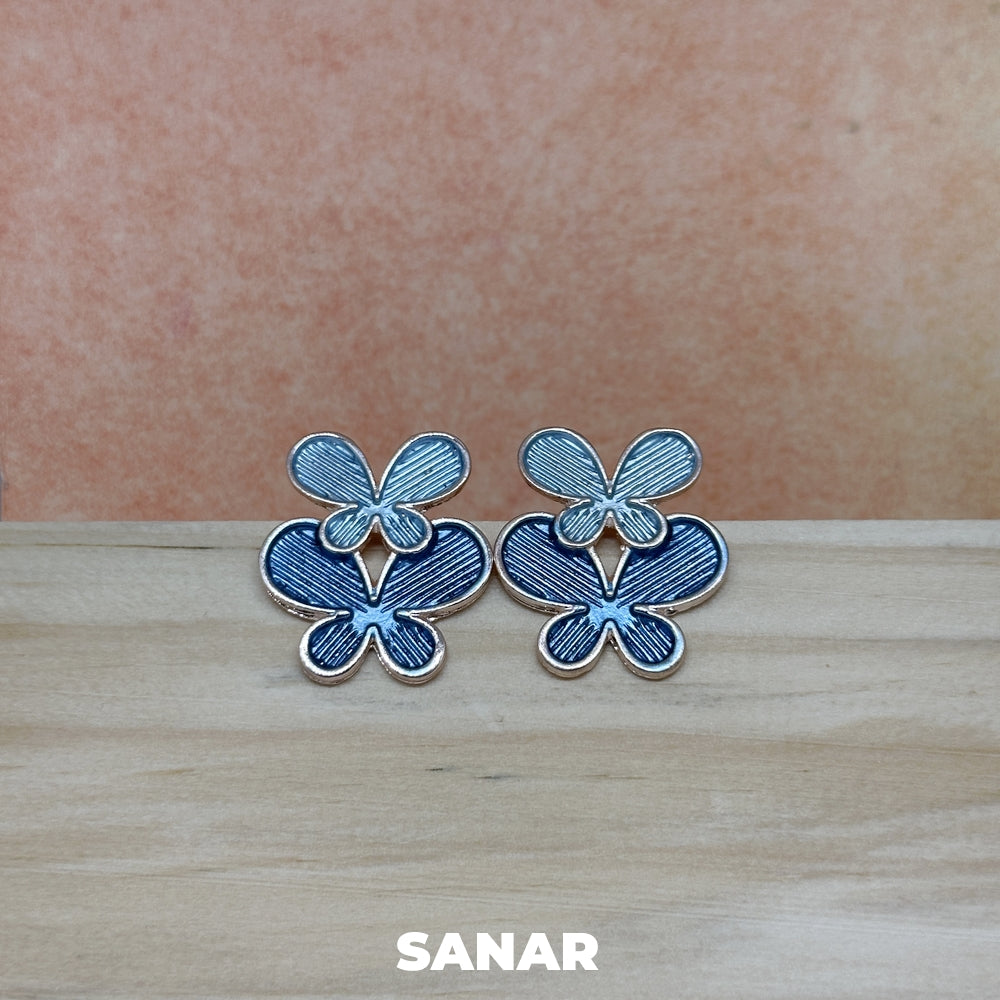 Double Butterfly Earrings